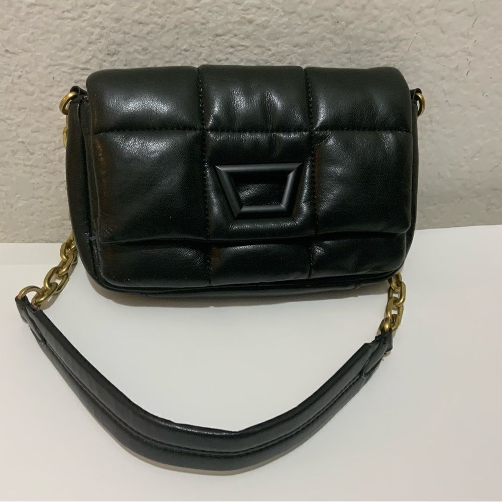 Zara quilted bag black women chain